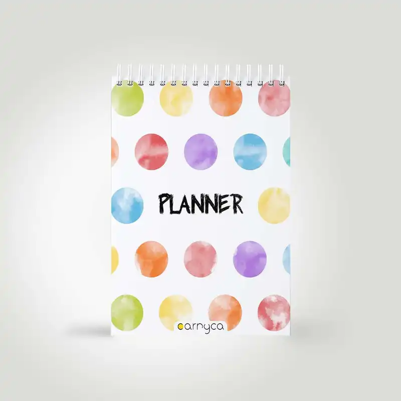 دفتر برنامه ریزی کارنیکا طرح گوی های رنگارنگ مدل پلنر روزانه کد COLORFULL BALLS 2