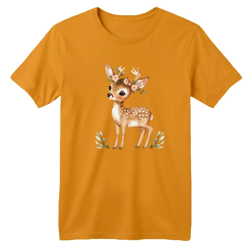 تی شرت آستین کوتاه بچگانه مدل آهو