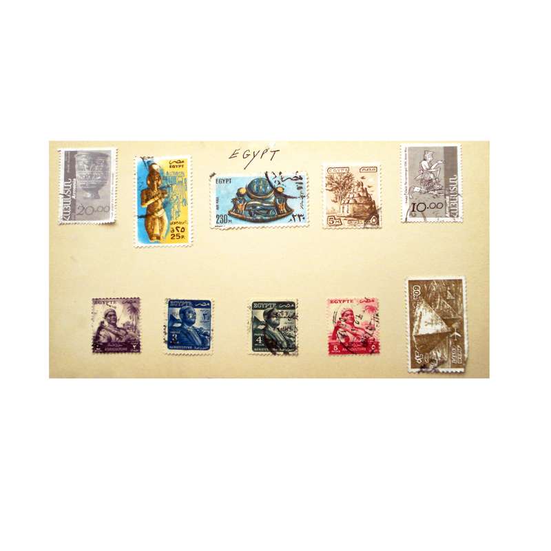 تمبر یادگاری مدل تاریخی مصر کد DS1971 مجموعه 10 عددی