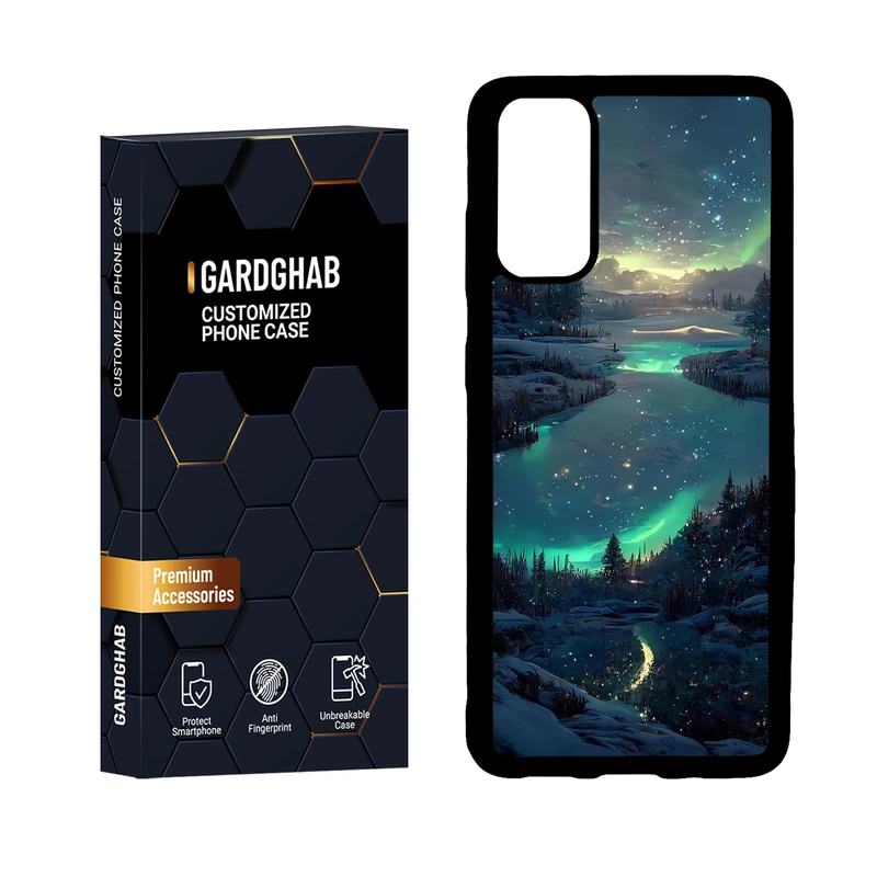 کاور گارد قاب مدل دور ژله ای منظره و طبیعت مناسب برای گوشی موبایل سامسونگ Galaxy S20