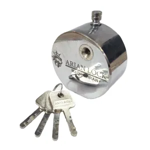 قفل کتابی آرین مدل گرد پشت بسته کلید سولکسی کد 80