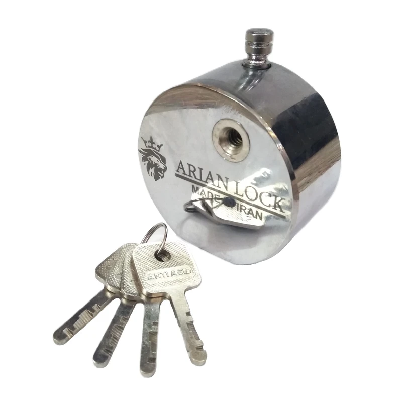 قفل کتابی آرین مدل گرد پشت بسته کلید سولکسی کد 80