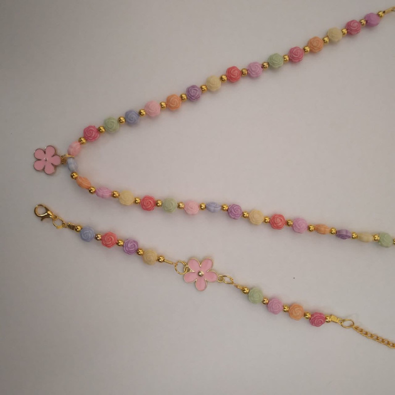 نیم ست دخترانه مدل گل