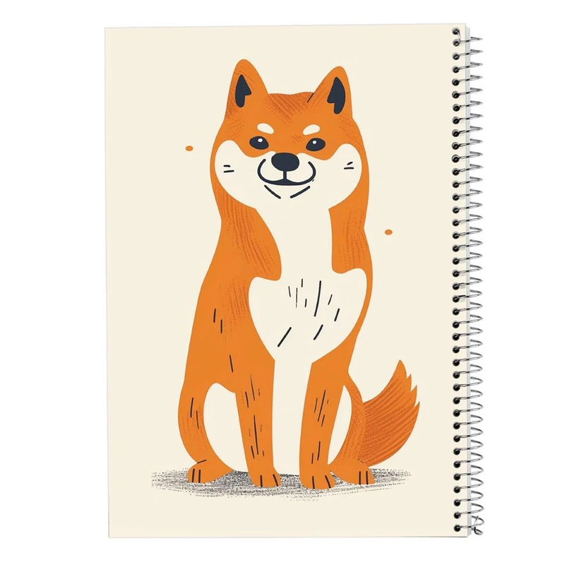 دفتر ژورنال نویسی 50 برگ مدوپد مدل نقطه ای طرح سگ و گربه کد DF17322