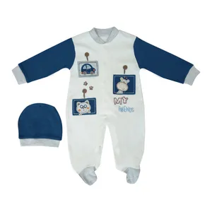 ست سرهمی و کلاه نوزادی مدل esa baby 
