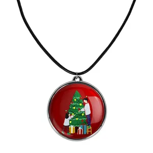 گردنبند خندالو مدل کریسمس Christmas کد 2215922164