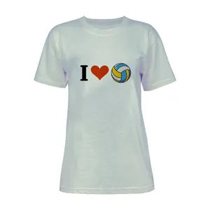 تی شرت آستین کوتاه زنانه مدل والیبال کد L157 رنگ طوسی