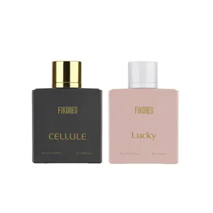 ادو پرفیوم مردانه فیکورس مدل Cellule  حجم 100 میلی لیتر به همراه ادو پرفیوم زنانه مدل Lucky حجم 100 میلی لیتر  