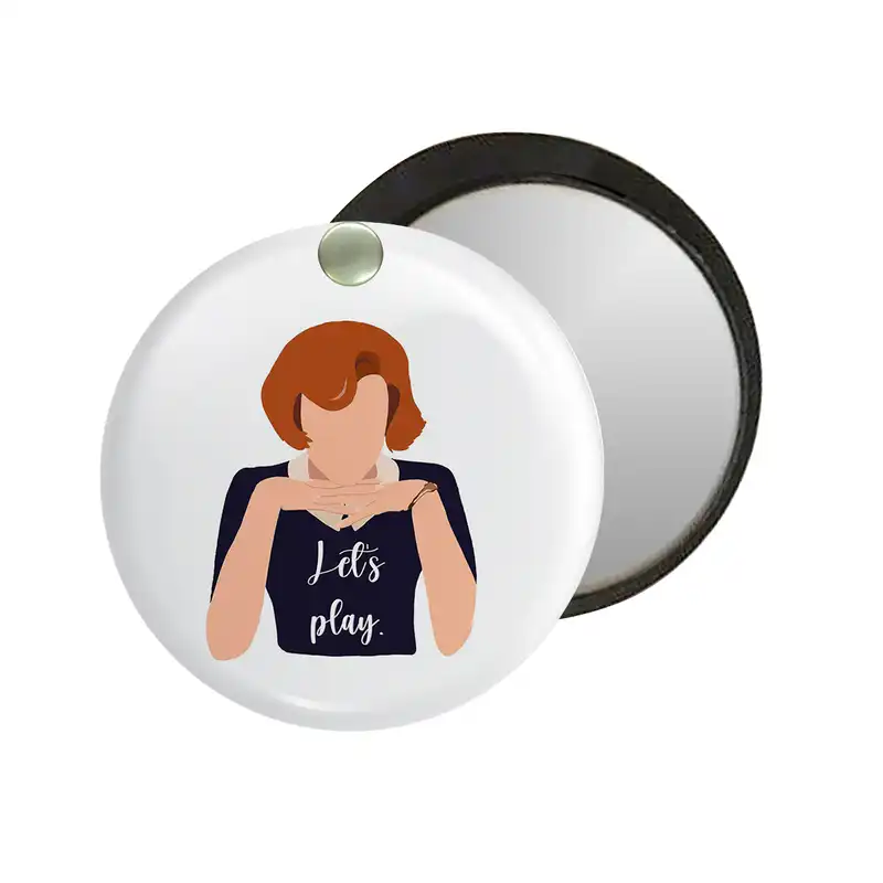 آینه جیبی طرح ملکه شطرنج مدل ai382