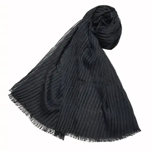 شال زنانه مدل نخی پلیسه بهاره کد F 1205