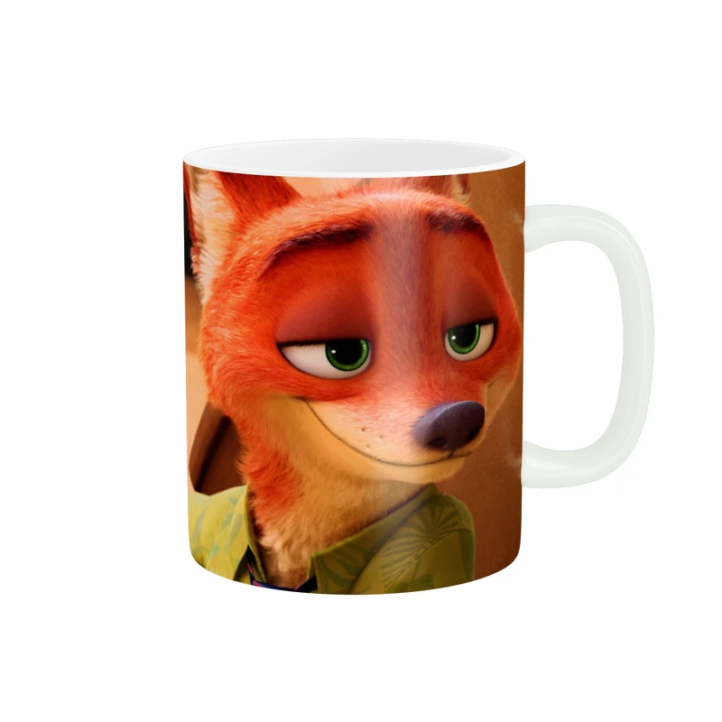 ماگ پاد آفرین مدل فانتزی و کیوت شخصیت کارتونی نیک روباه شهر حیوانات زوتوپیا کد 134