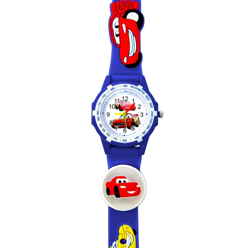 ساعت مچی عقربه ای بچگانه مدل چراغدار بند سیلیکونی ضد حساسیت طرح مک کویین و ماشینها کد 2 ساعت مچی عقربه ای بچگانه مدل چراغدار بند سیلیکونی ضد حساسیت طرح مک کویین و ماشینها کد 2