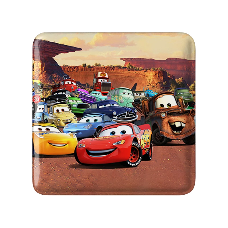 مگنت خندالو طرح ماشین ها (Cars) مدل مربعی کد 36540