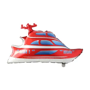 بادکنک فویلی مدل کشتی کد RedShipB