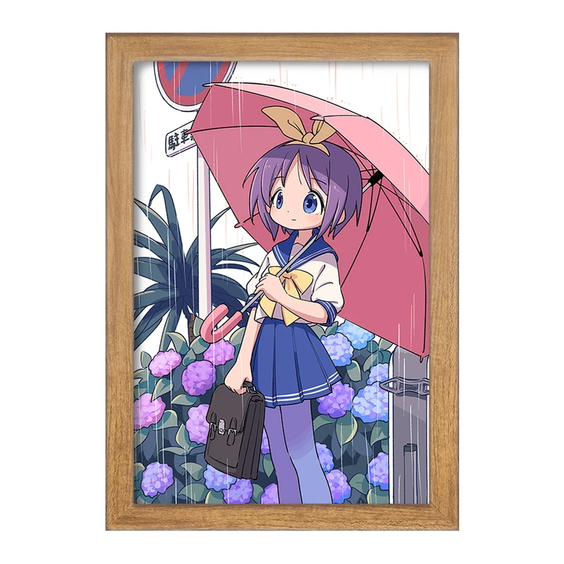 تابلو خندالو مدل  تسوکاسا انیمه ستاره خوش شانس Lucky Star  کد 23585