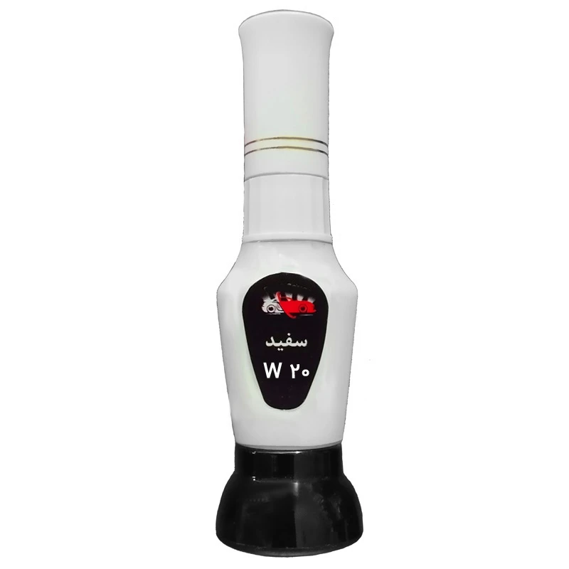 لاک خشگیر سفید بدنه خودرو مدل 2 سره کد W20-29020-29019-29020G حجم 20 میلی لیتر