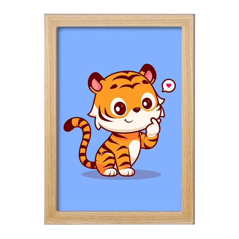 تابلو خندالو مدل حیوانات بامزه ببر کد 29722