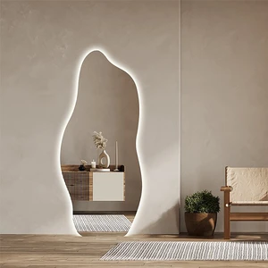 آینه دیواری آزالیا مدل قدی دفرمه بک لایت dfm250150
