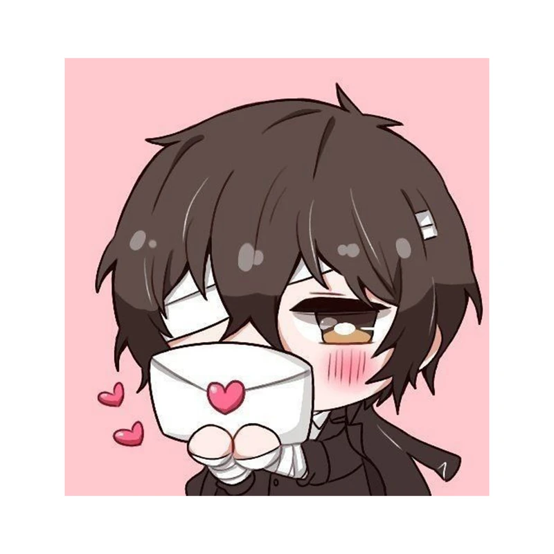 استیکر لپ تاپ و موبایل مدل انیمه طرح سگ‌های ولگرد بانگو اوسامو دازای Bungo Stray Dogs Osamu dazai کد 329