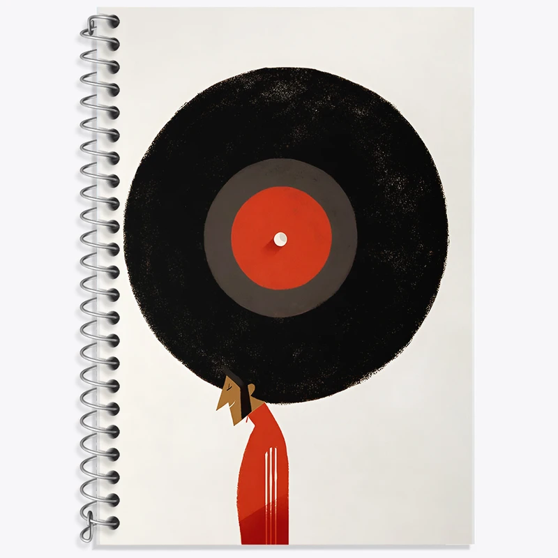 دفتر لغت 50 برگ خندالو طرح موسیقی کد F7446