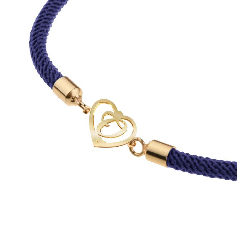 دستبند طلا 18 عیار زنانه مدوپد مدل حرف O کد D15-10403