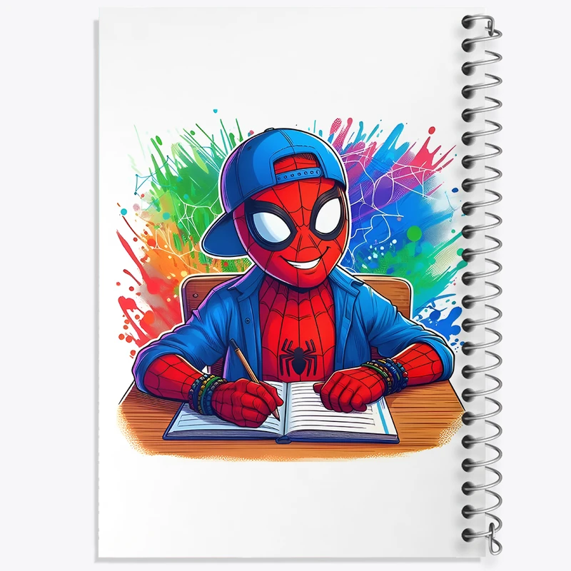 دفتر نقاشی 50 برگ خندالو طرح مرد عنکبوتی (Spider Man) کد N4617