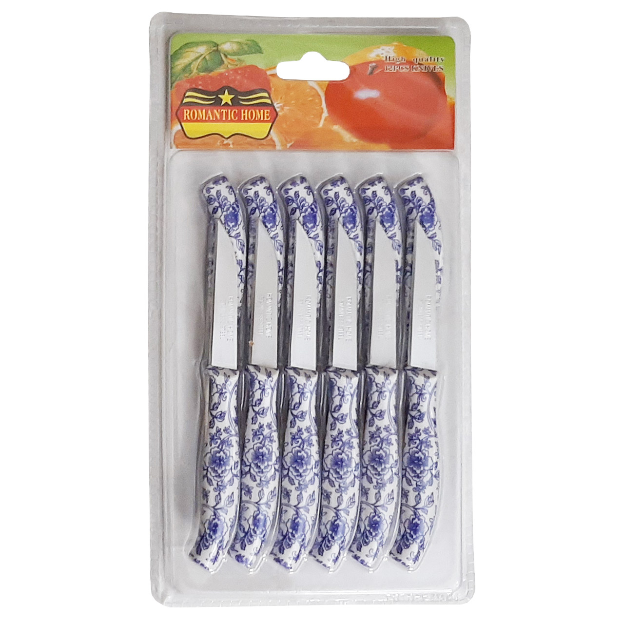 چاقو میوه خوری رمانتیک هوم کد RH6 بسته 12 عددی