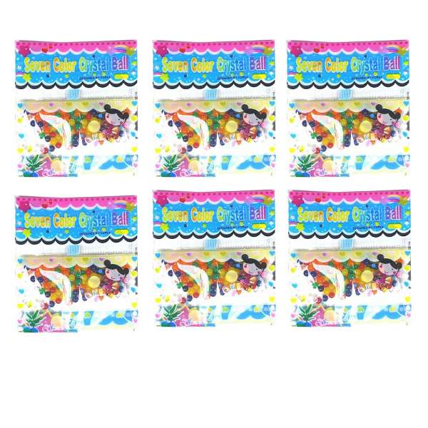 خاک ژله ای کریستالی مدل Seven Color بسته 6 عددی
