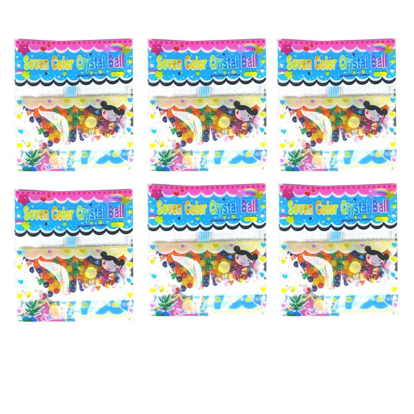 خاک ژله ای کریستالی مدل Seven Color بسته 6 عددی