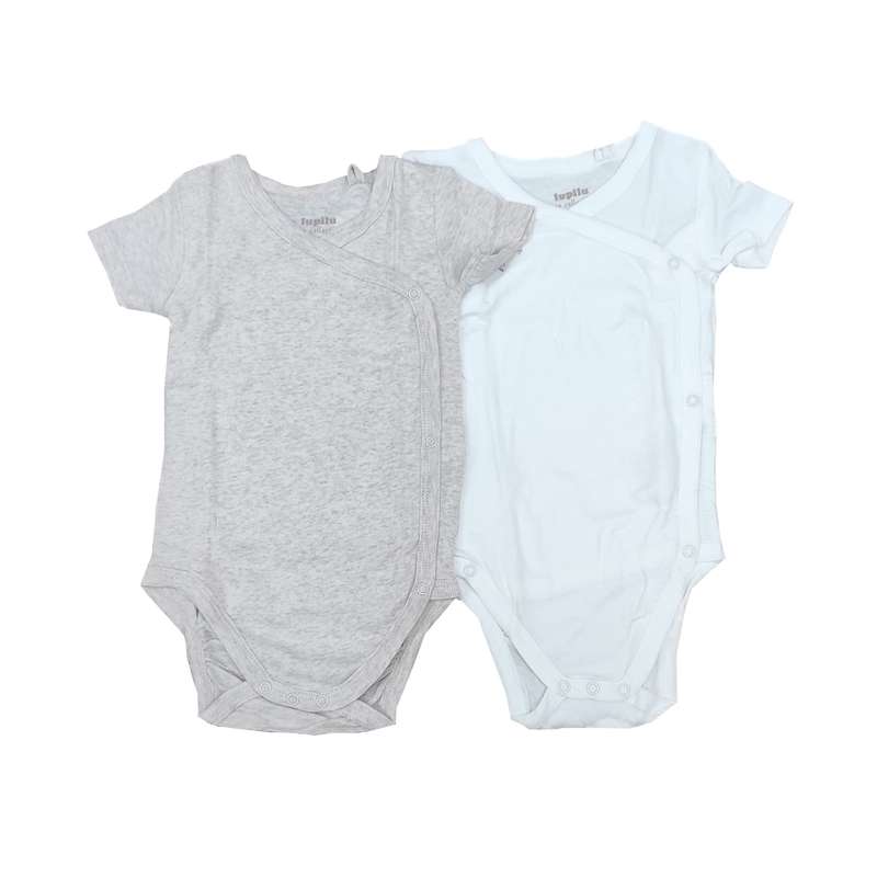 بادی آستین کوتاه نوزادی لوپیلو مدل  A00 مجموعه 2 عددی