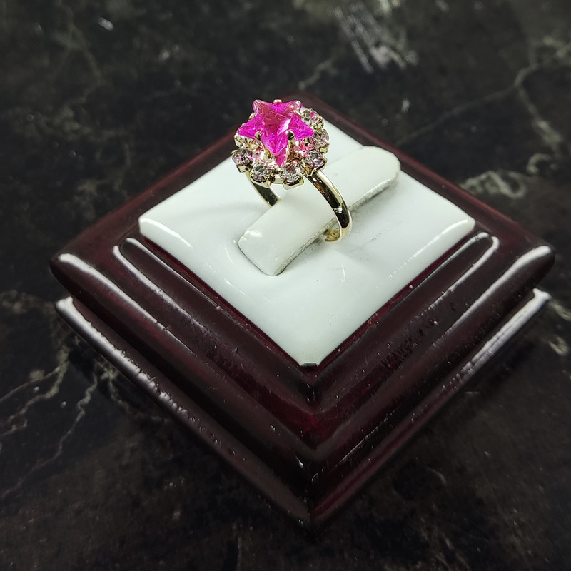 انگشتر دخترانه سلین کالا مدل کوارتز طرح ستاره کد 3