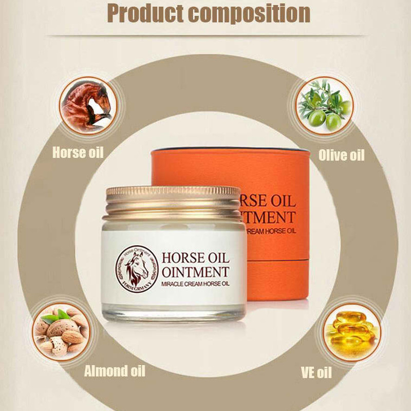 کرم ضد چروک بایو آکوا مدل Horse Oil Ointment حجم 50 میلی لیتر