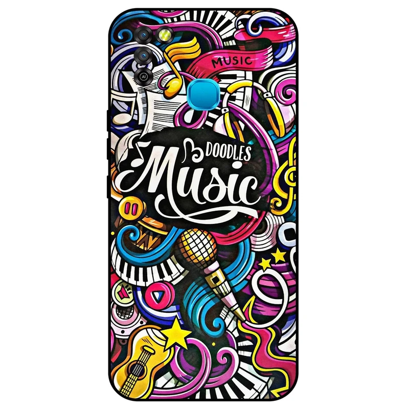 کاور مگافون طرح موزیک مدل 8241 مناسب برای گوشی موبایل اینفینیکس Smart 5      