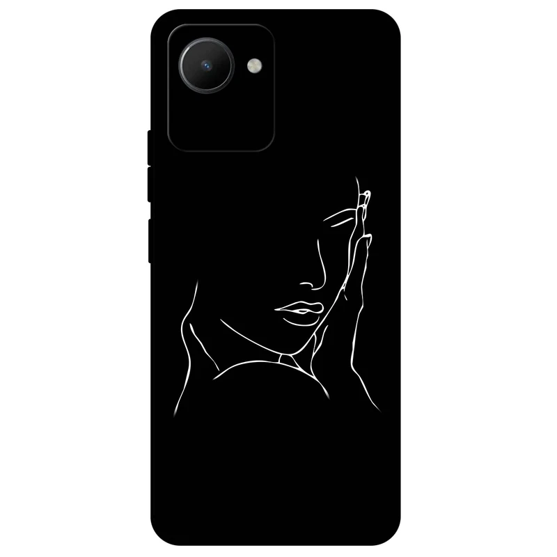 کاور مگافون طرح دخترانه مدل 8153 مناسب برای گوشی موبایل ریلمی C30 / C30s    