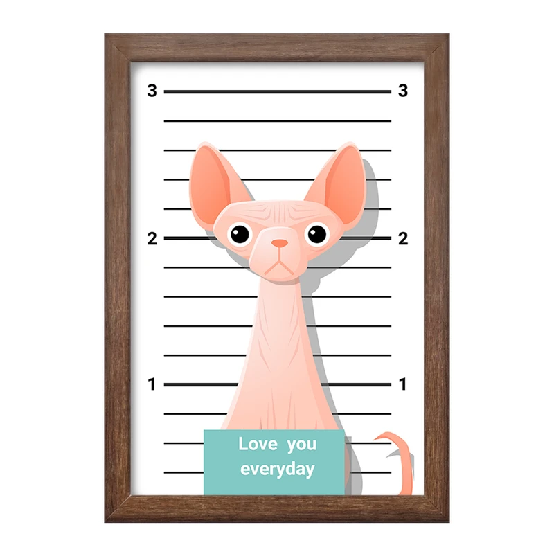 تابلو خندالو طرح گربه (Cat) کد F2315