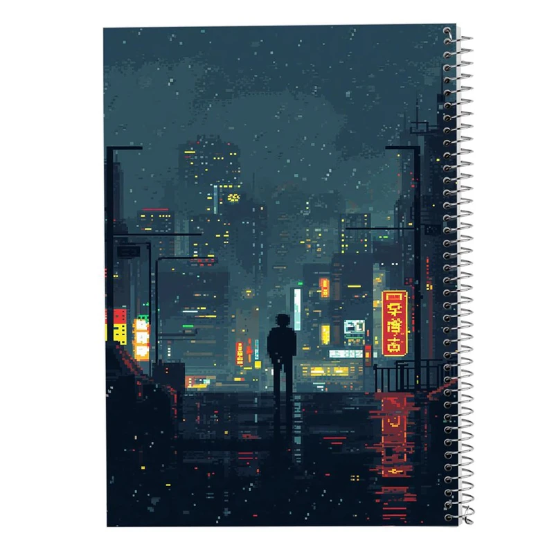 دفتر ژورنال نویسی 50 برگ مدوپد مدل نقطه ای طرح شهر کد DF17380