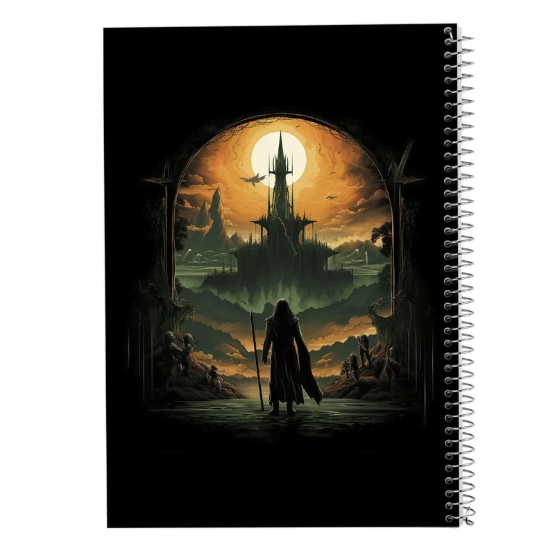 دفتر ژورنال نویسی 50 برگ مدوپد مدل نقطه ای طرح ارباب حلقه ها The Lord of the Rings کد DF3062