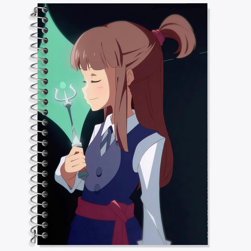 دفتر لغت 50 برگ خندالو مدل اکو انیمه جادوگران کوچک Little Witch Academia کد 22861