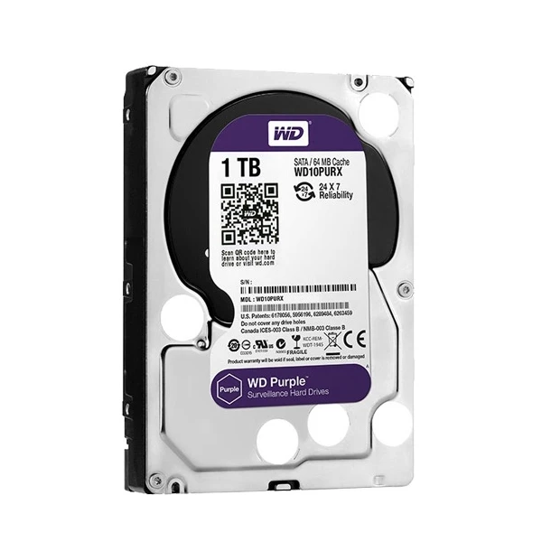 هارددیسک اینترنال وسترن دیجیتال مدل Purple WDF56Z ظرفیت 1 ترابایت