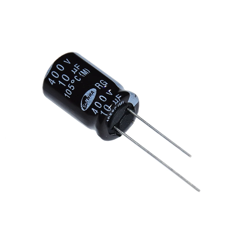 خازن الکترولیت 10 میکروفاراد مدل 400 بسته 6 عددی
