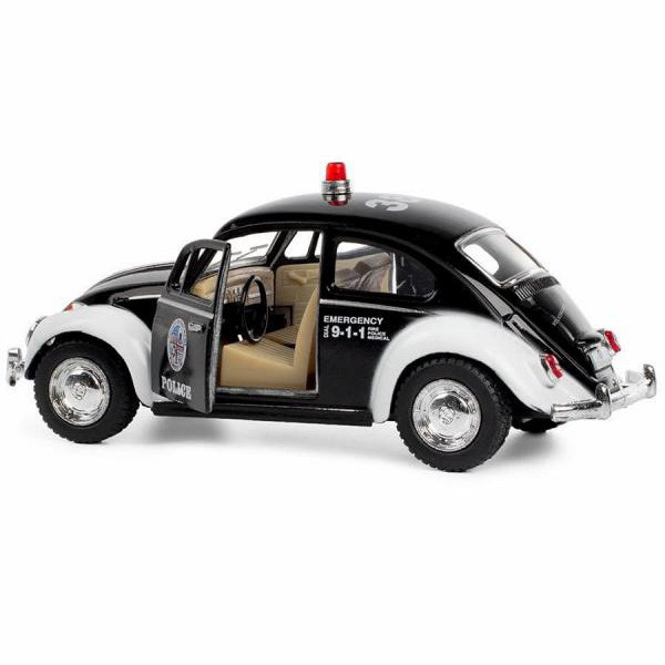 ماشین بازی کینزمارت مدل 1967 Volkswagen Classical Beetle (Police) کد KT5057P