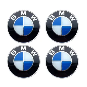 آرم کاپ رینگ خودرو آراکس یدک مدل AY-3484 طرح بی ام و BMW بسته 4 عددی