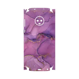 MAHOOT Purple Marble-FullSkin Cover Sticker for Motorola Moto G6