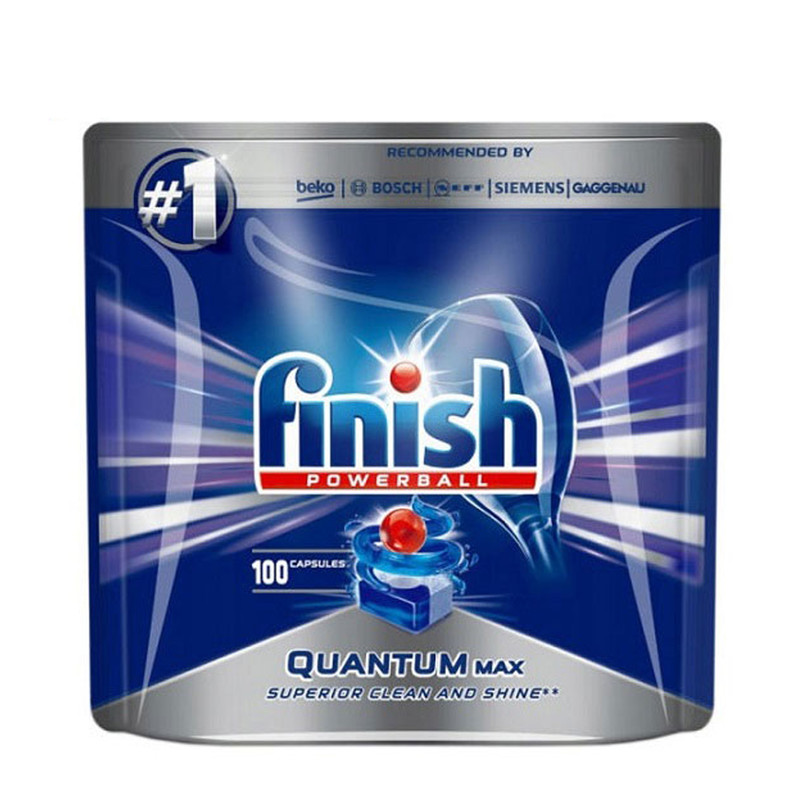 قرص ماشین ظرفشویی Finish مدل Quantum Max بسته 100 عددی