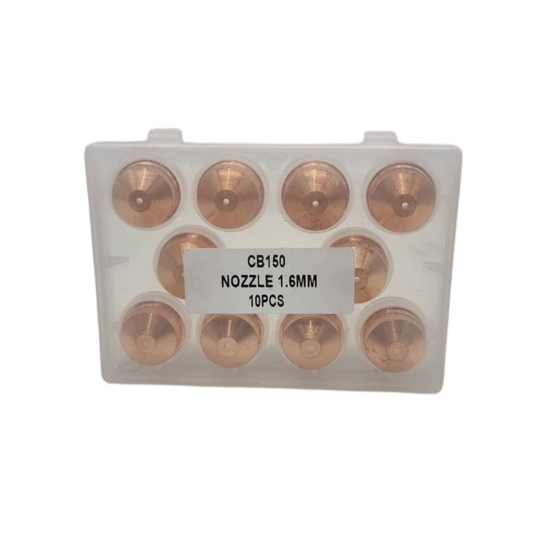 نازل برش مدل پلاسما CB150 سایز 1.6 بسته 10 عددی نازل برش مدل پلاسما CB150 سایز 1.6 بسته 10 عددی