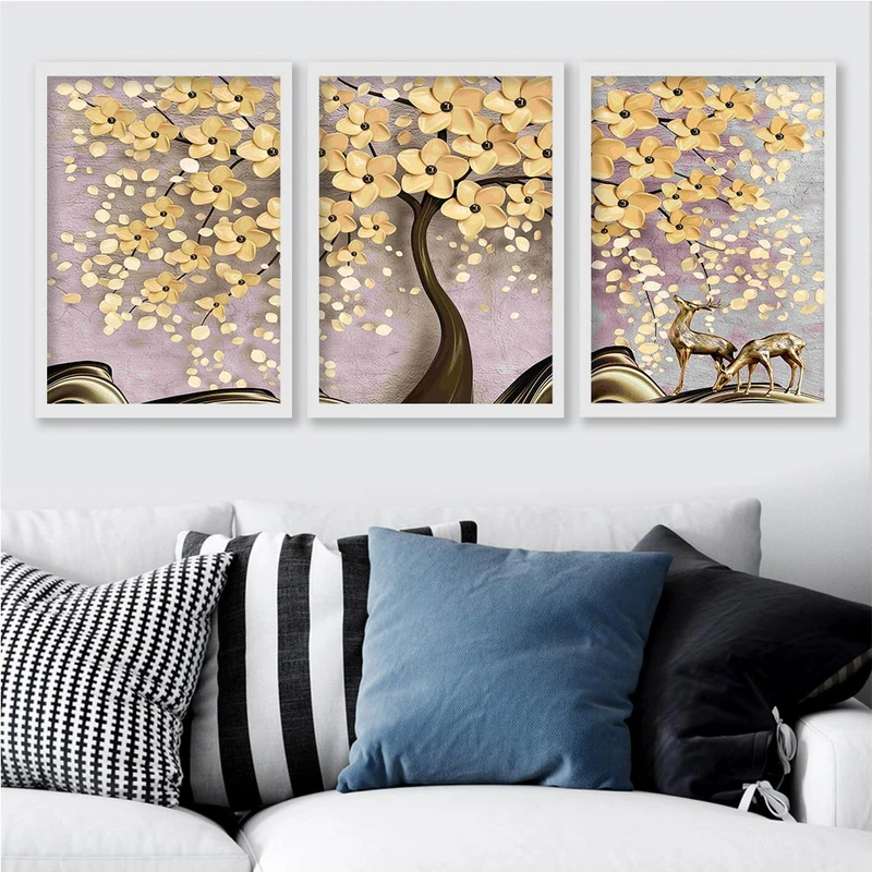 تابلو صبا طرح مدل کوراتیو کد 2587w مجموعه 3 عددی