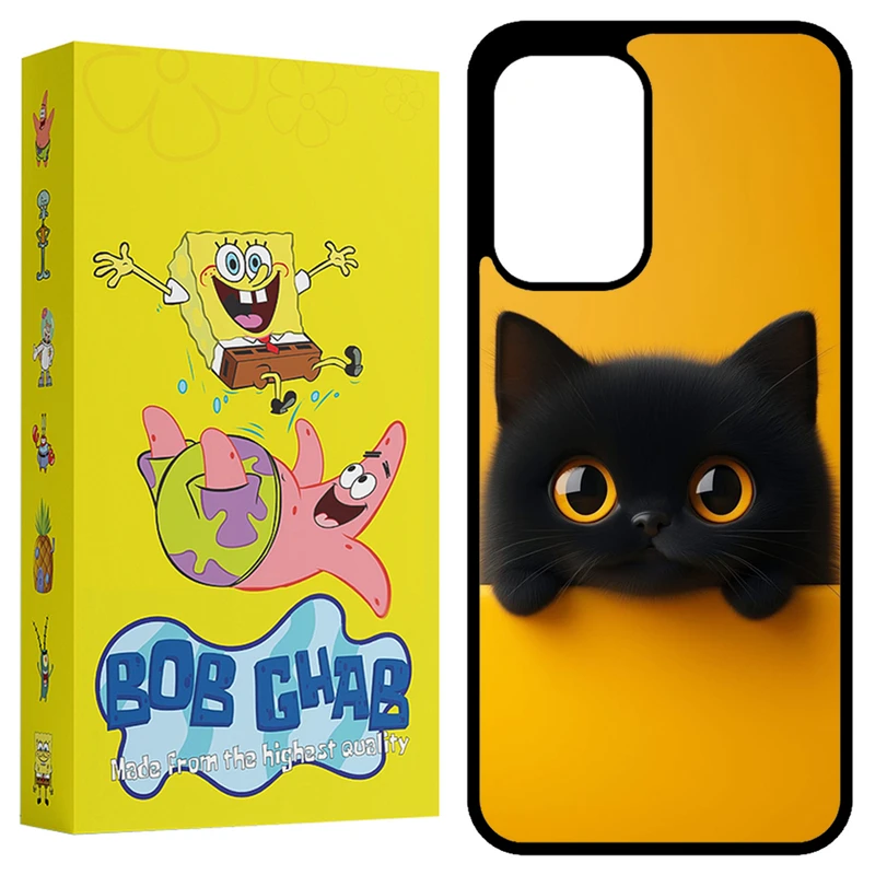 کاور باب قاب طرح گربه مدل BCPA33 مناسب برای گوشی موبایل سامسونگ Galaxy A33 5G