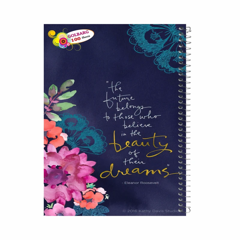 دفتر 100 برگ گلبرگ مدل دانشجویی کد 1706