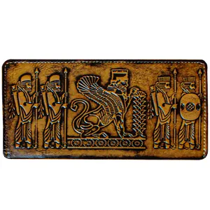 کیف پول مردانه مدل  چرم طبیعی کد Winged LION
