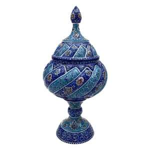  شکلات خوری میناکاری مدل پایه دار